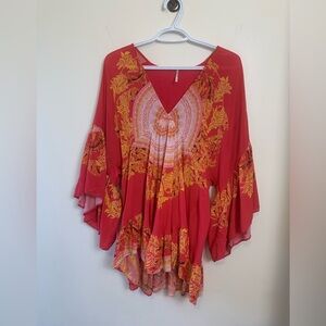 Free  People Peasant Blouse, Beautiful Colours, Lightweight Summer